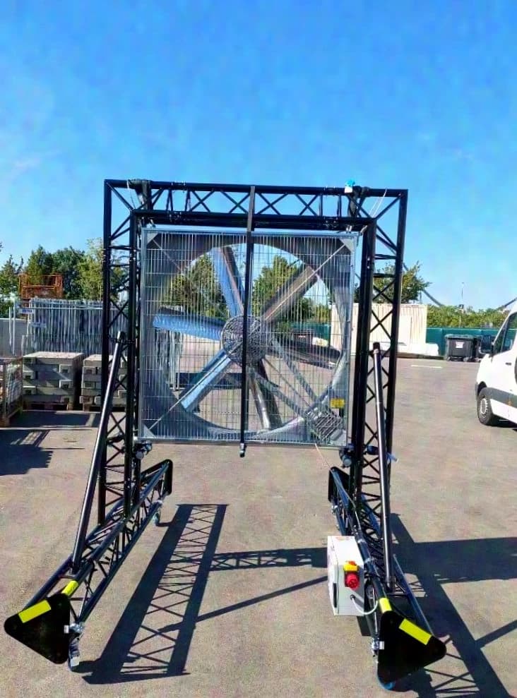 Wind machine fan 140x140cm