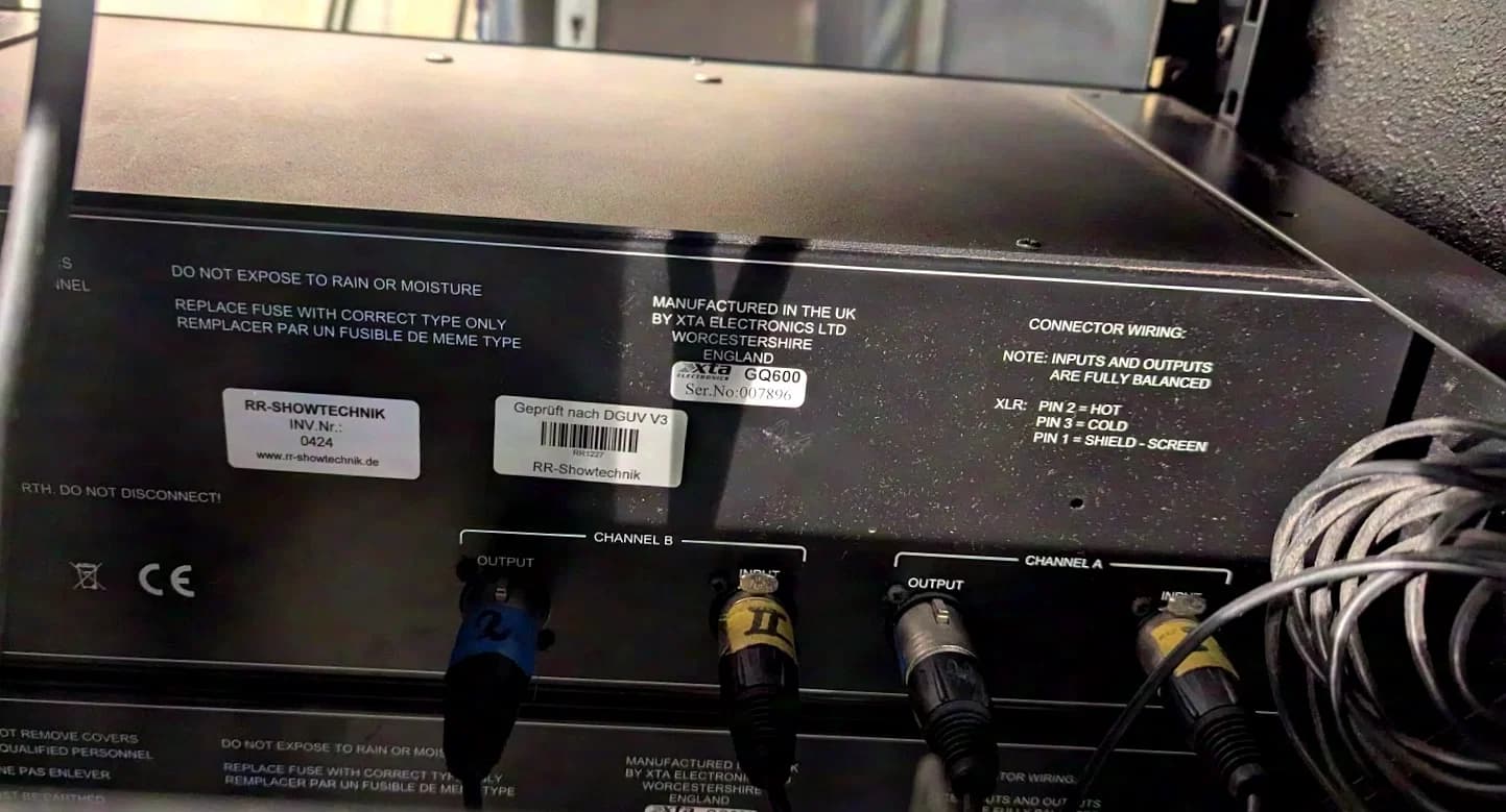 XTA electronics GQ600 2x30 Band EQ