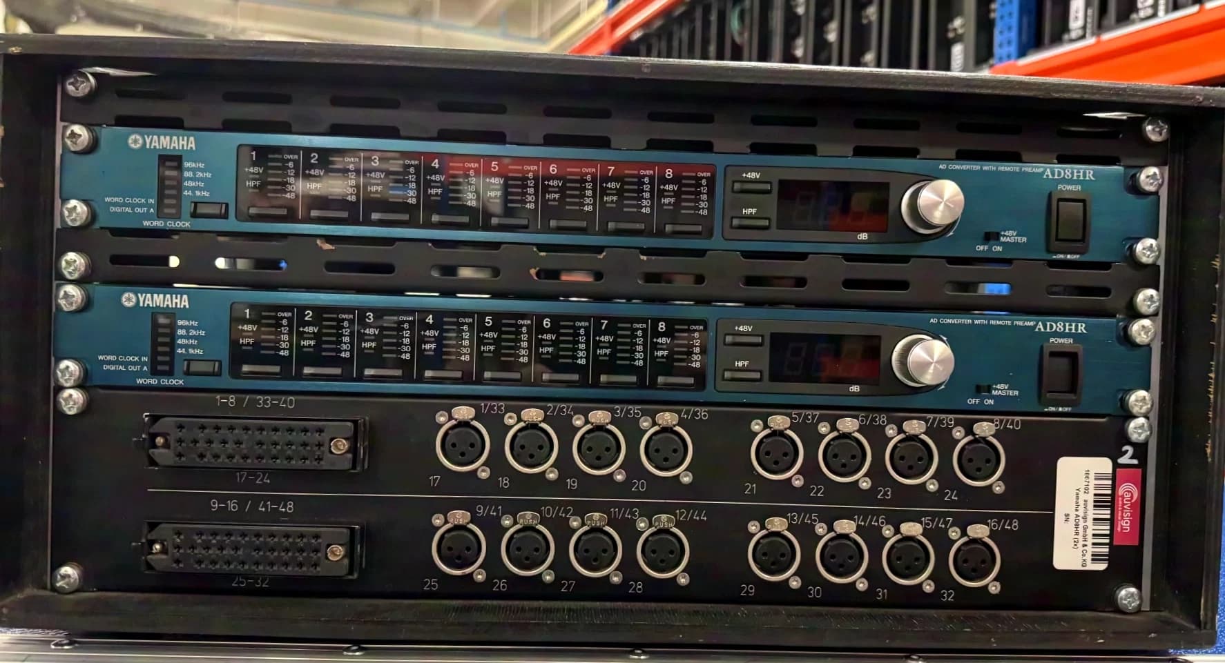 Yamaha 2x AD8HR Preamplifier SET A/D Converter Ethersound