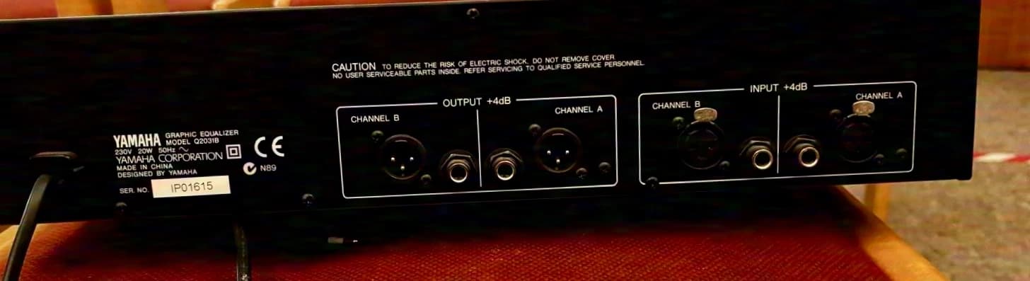 Yamaha Q2031B graphic equalizer 31-band