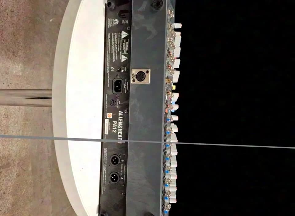 allen&Heath PA12 mixer with rack ears
