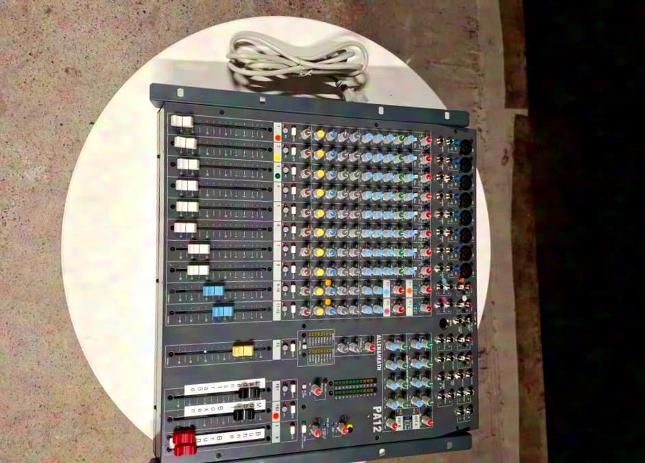 allen&Heath PA12 mixer with rack ears