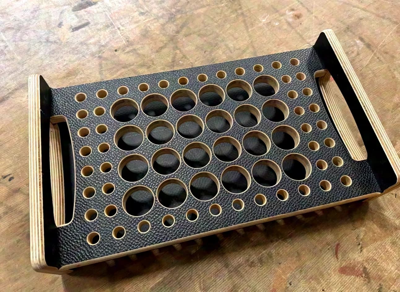 amptown cases ESR-2448 Case insert for 24x connectors / 48x bolts, suitable for Amptown RIGG 2001 System pin case bolt case