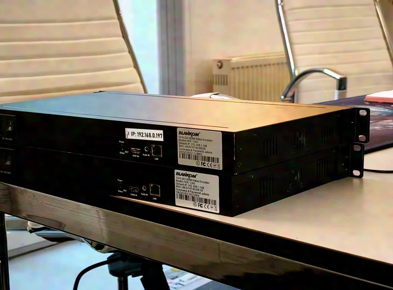 blankom BLANKOM HDE-1265 BLANKOM HDE-1265 – professional HDMI H.265/H.264 Full-HD IPTV / Streaming Encoder – convert Full HD to IPTV