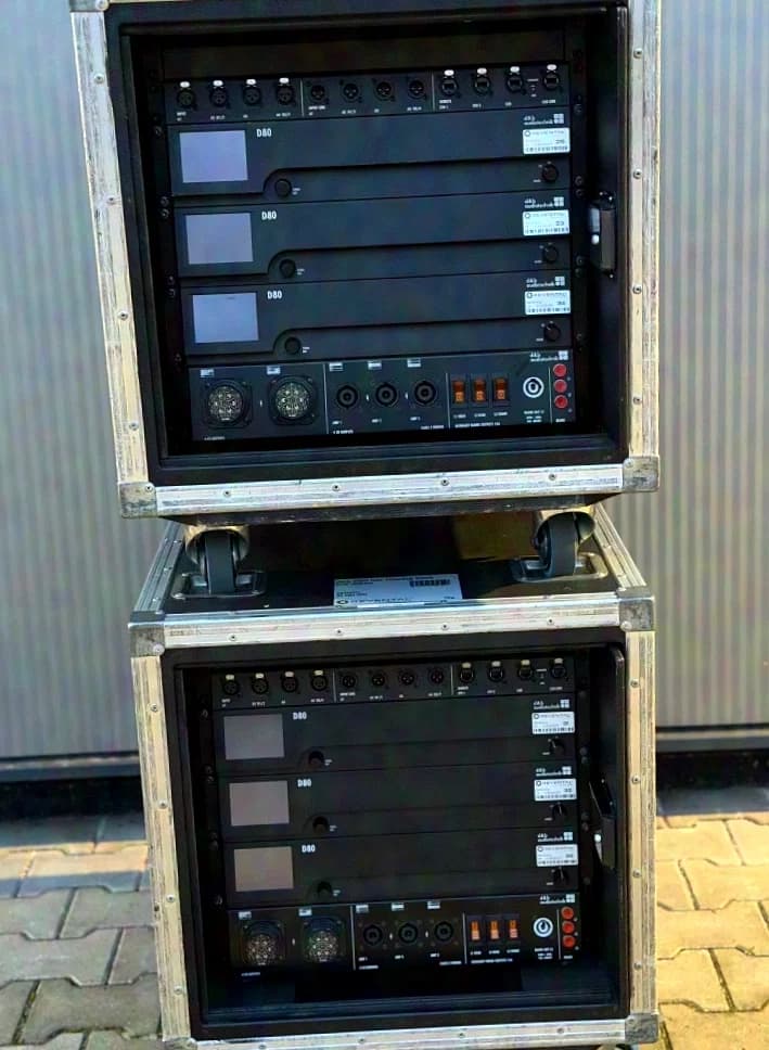 d&b D80 3er Amp Rack inkl. Case Touringrack