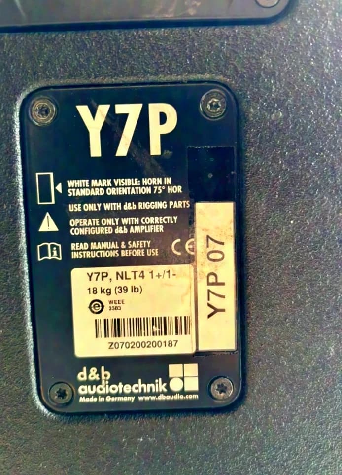 d&b Y7P Point Source Speaker