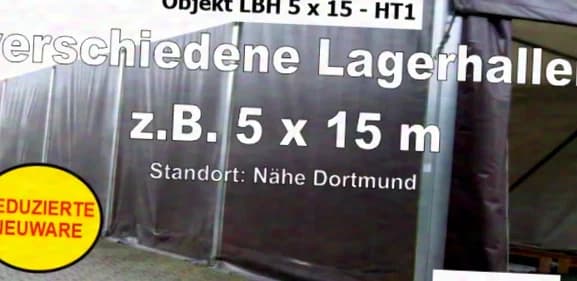 Various storage halls, e.g. 5x15m NEW GOODS