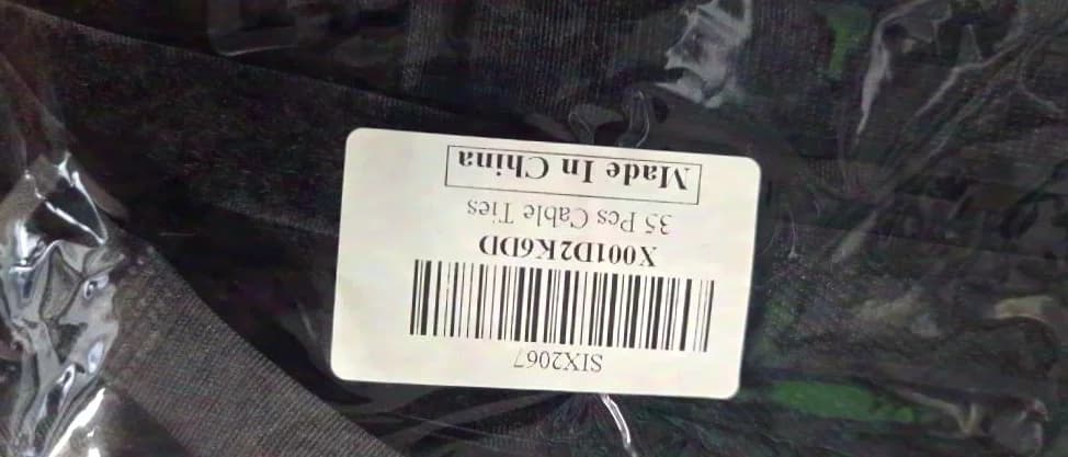 n/a Nylon hook-and-loop cable ties with buckles (5 lengths up to 40 cm)