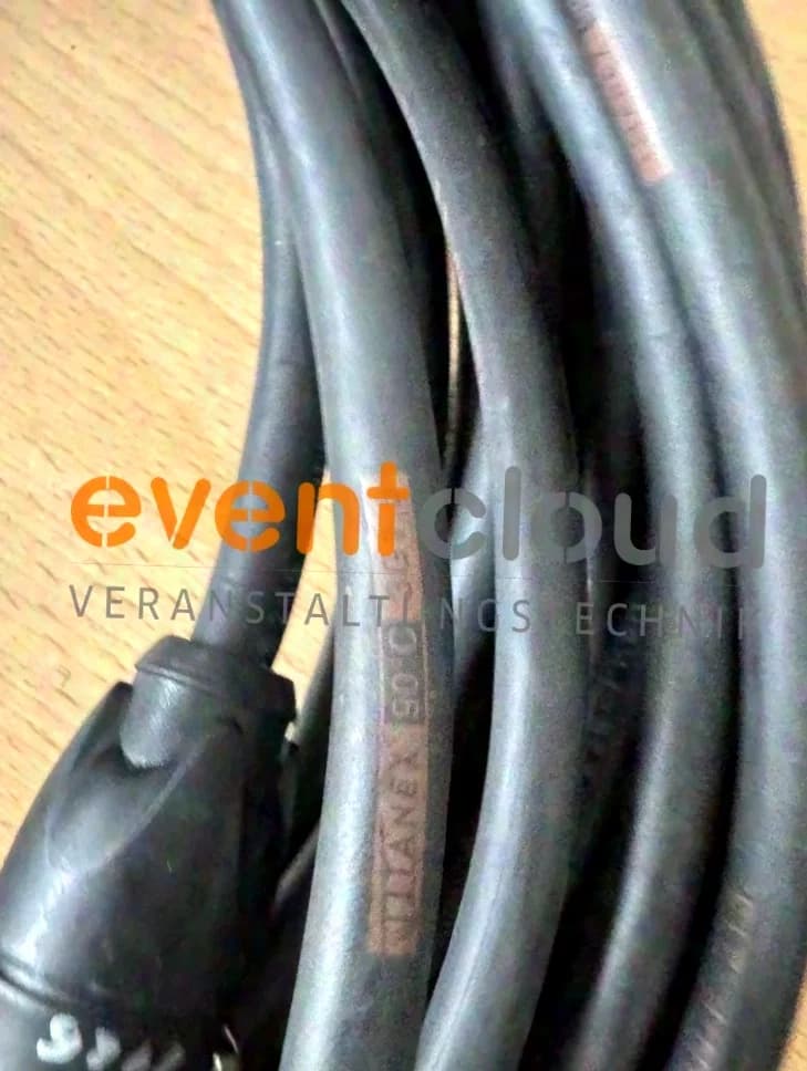 powerCON TRUE1 Cable 10m Neutrik Plug and Coupler TITANEX Cable 3G1,5