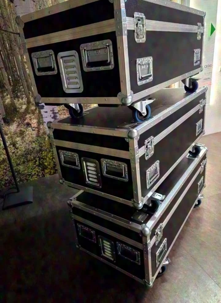 trend interior GmbH 2 pcs. Flightcase trunk case for 8 Adam Hall Defender Mini cable ramps