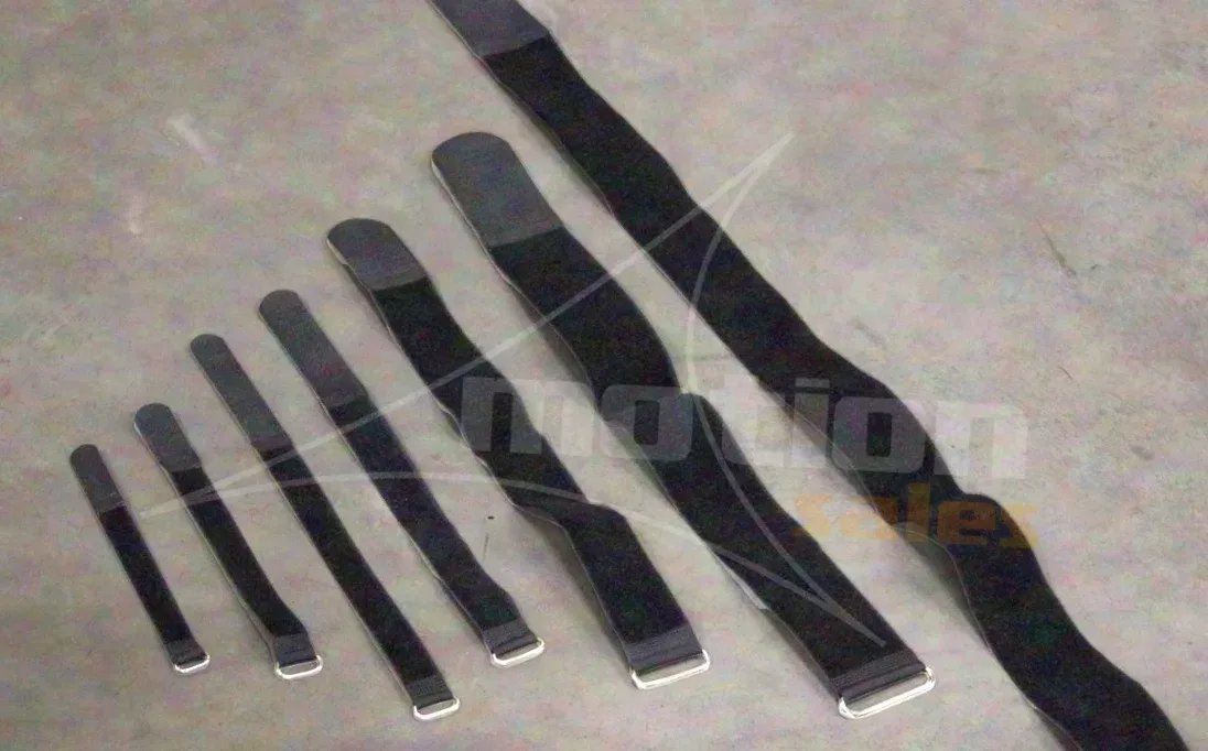 Black cable Velcro straps