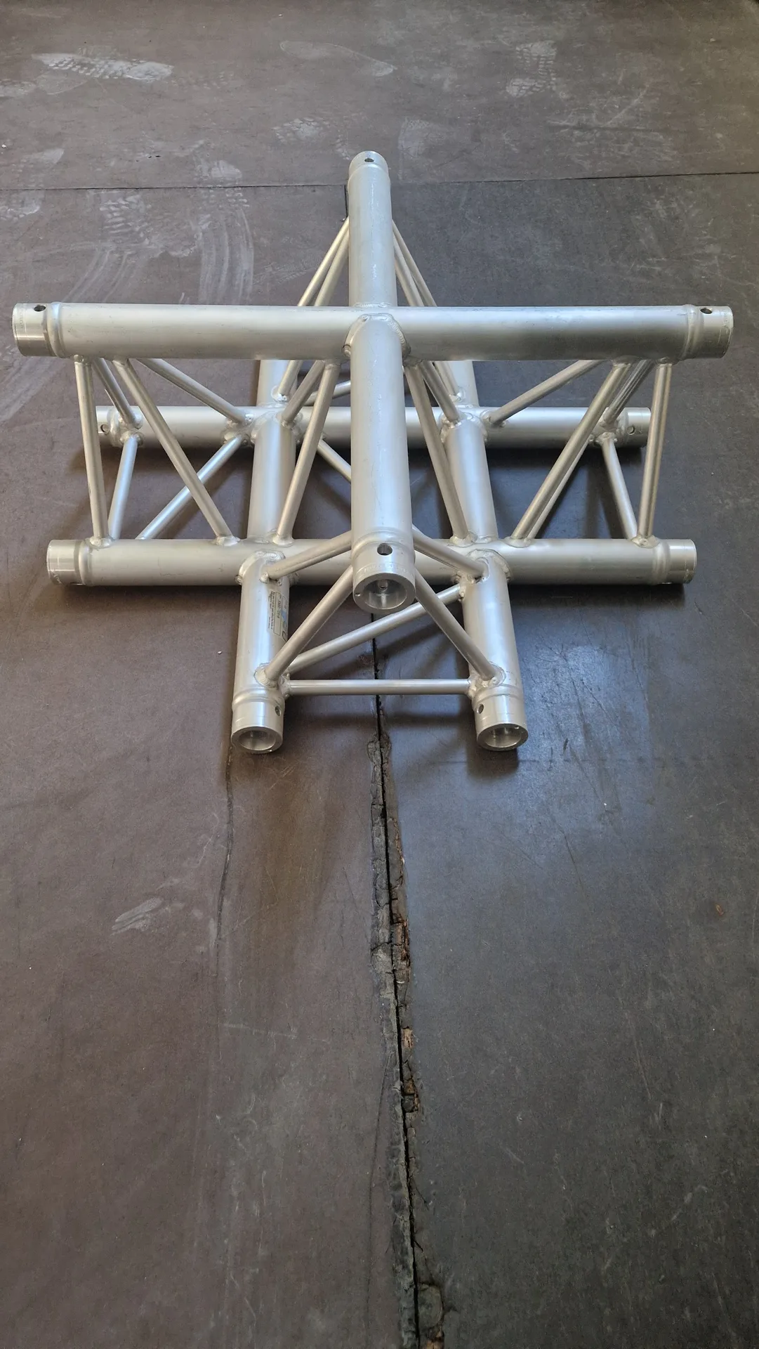 Aluminum frame - X-shaped connector - 2 pieces